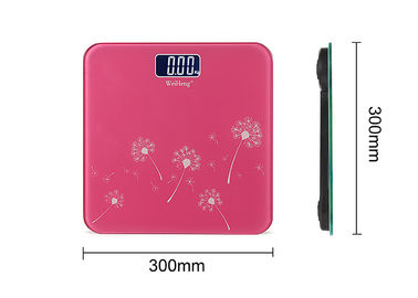 중국 사각 300x300MM 목욕탕 디지털 방식으로 가늠자, 분홍색 전자 무게 가늠자 협력 업체