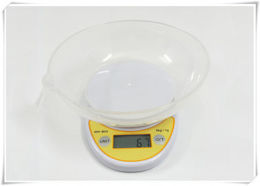 중국 살갈퀴 기능을 가진 그릇 유형 디지털 방식으로 음식 무게를 다는 가늠자 5000g 수용량 협력 업체